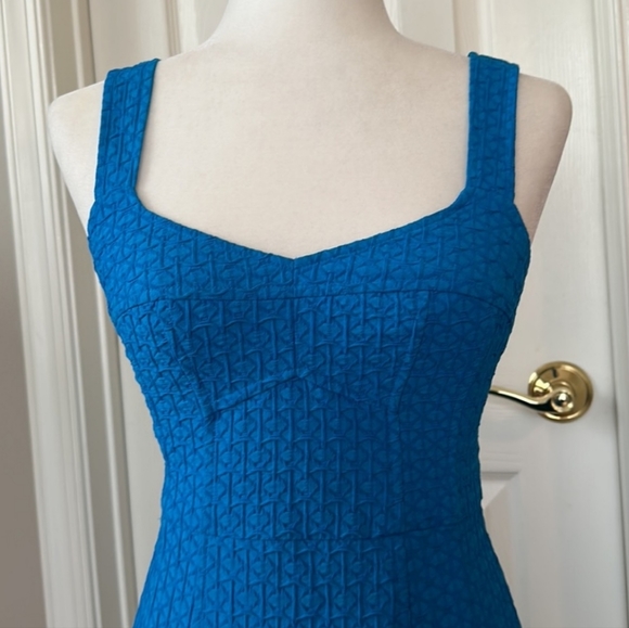 🆕 Nanette Lepore Rum Sizzling Sheath Midi Dress. Textured Fabric. NWOT - Picture 5 of 16